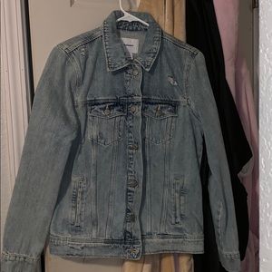 Old Navy distressed denim jacket